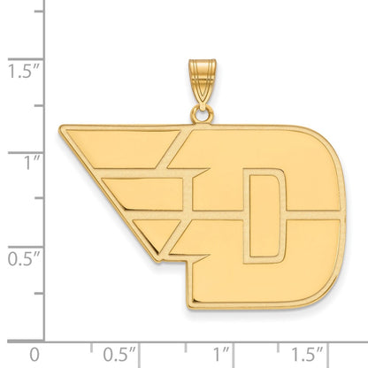 10K Yellow Gold Logoart University Of Dayton Extra Large Pendant