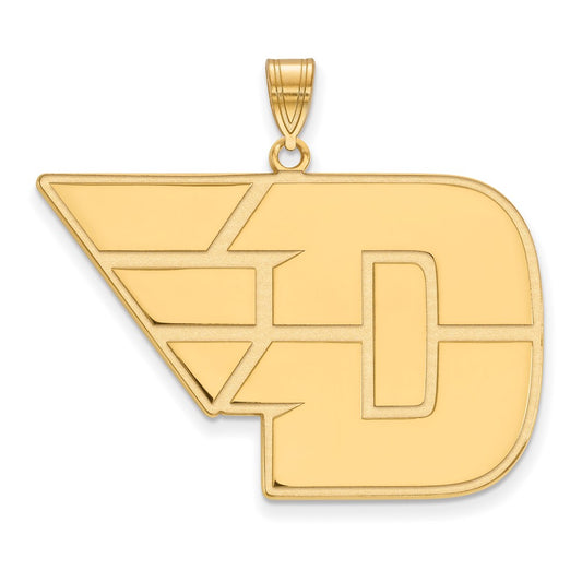 10K Yellow Gold Logoart University Of Dayton Extra Large Pendant