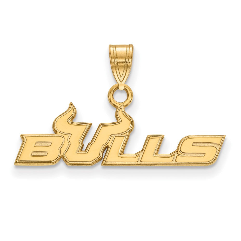 10K Yellow Gold Logoart University Of South Florida Bulls Small Pendant