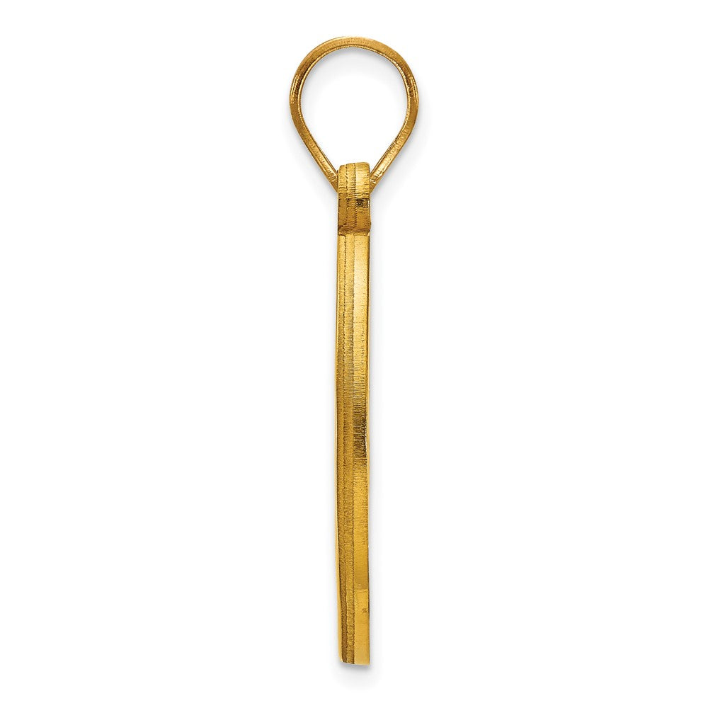 Gold Plated Sterling Silver Logoart Baylor University Bears Medium Circle Pendant