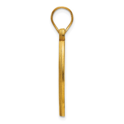 Gold Plated Sterling Silver Logoart Baylor University Bears Medium Circle Pendant