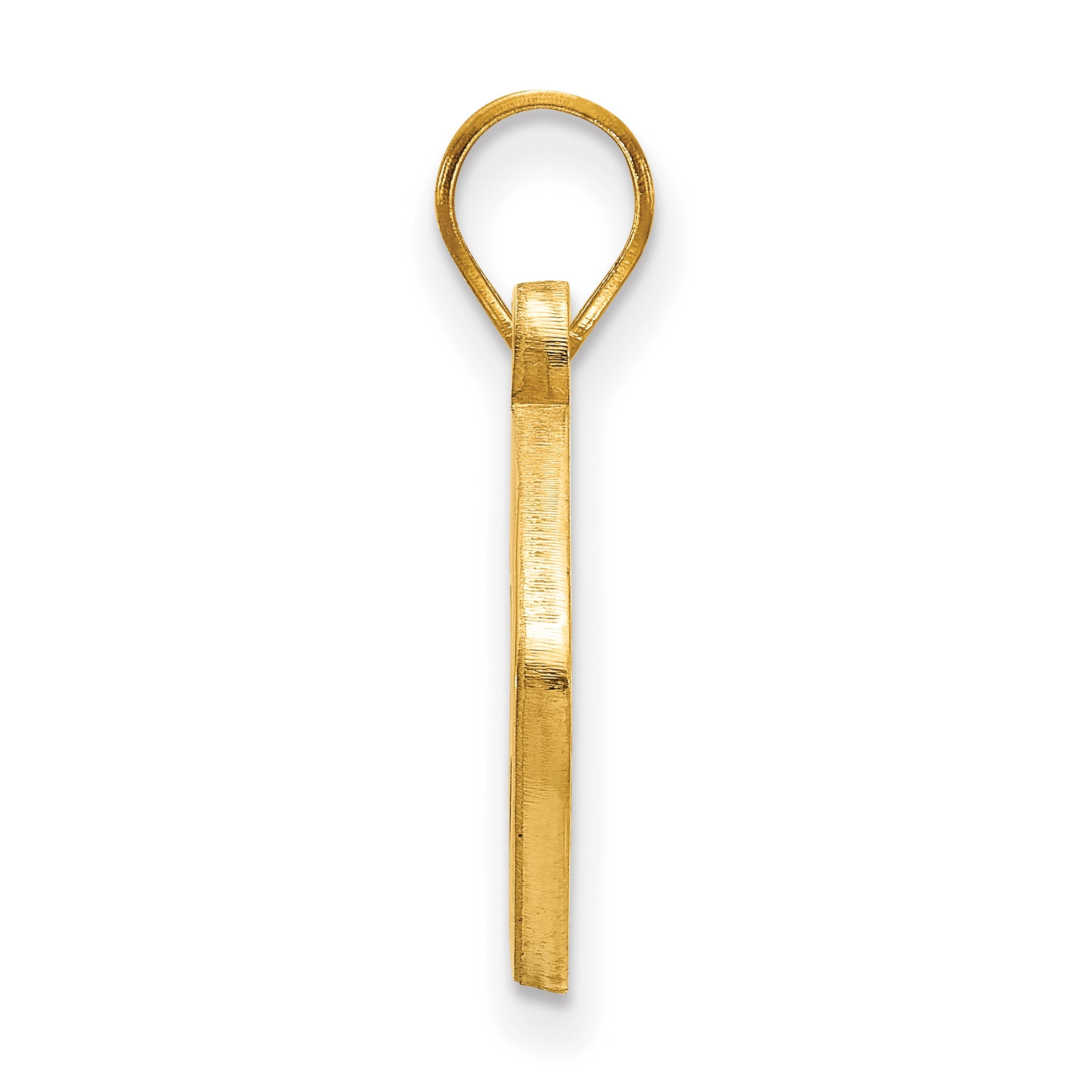 Gold Plated Sterling Silver Logoart Indiana University I U Football Pendant