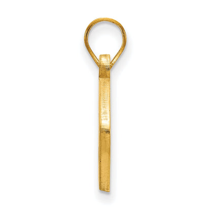 Gold Plated Sterling Silver Logoart Indiana University I U Football Pendant