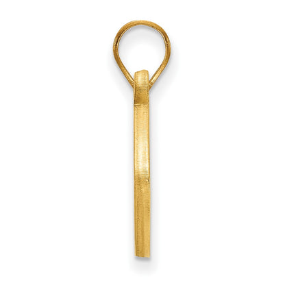 Gold Plated Sterling Silver Logoart Kansas State University Wildcat Football Pendant