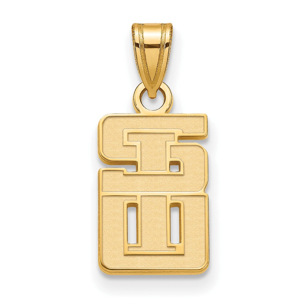 10K Yellow Gold 10Ky Logoart Southern Illinois University Small Pendant