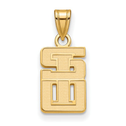 10K Yellow Gold 10Ky Logoart Southern Illinois University Small Pendant
