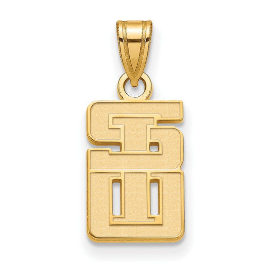 10K Yellow Gold 10Ky Logoart Southern Illinois University Small Pendant