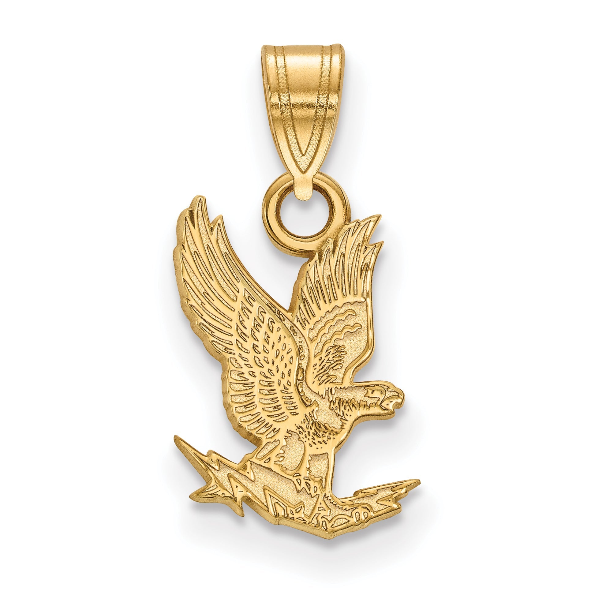 14K Yellow Gold Logoart United States Air Force Academy Falcon Small Pendant