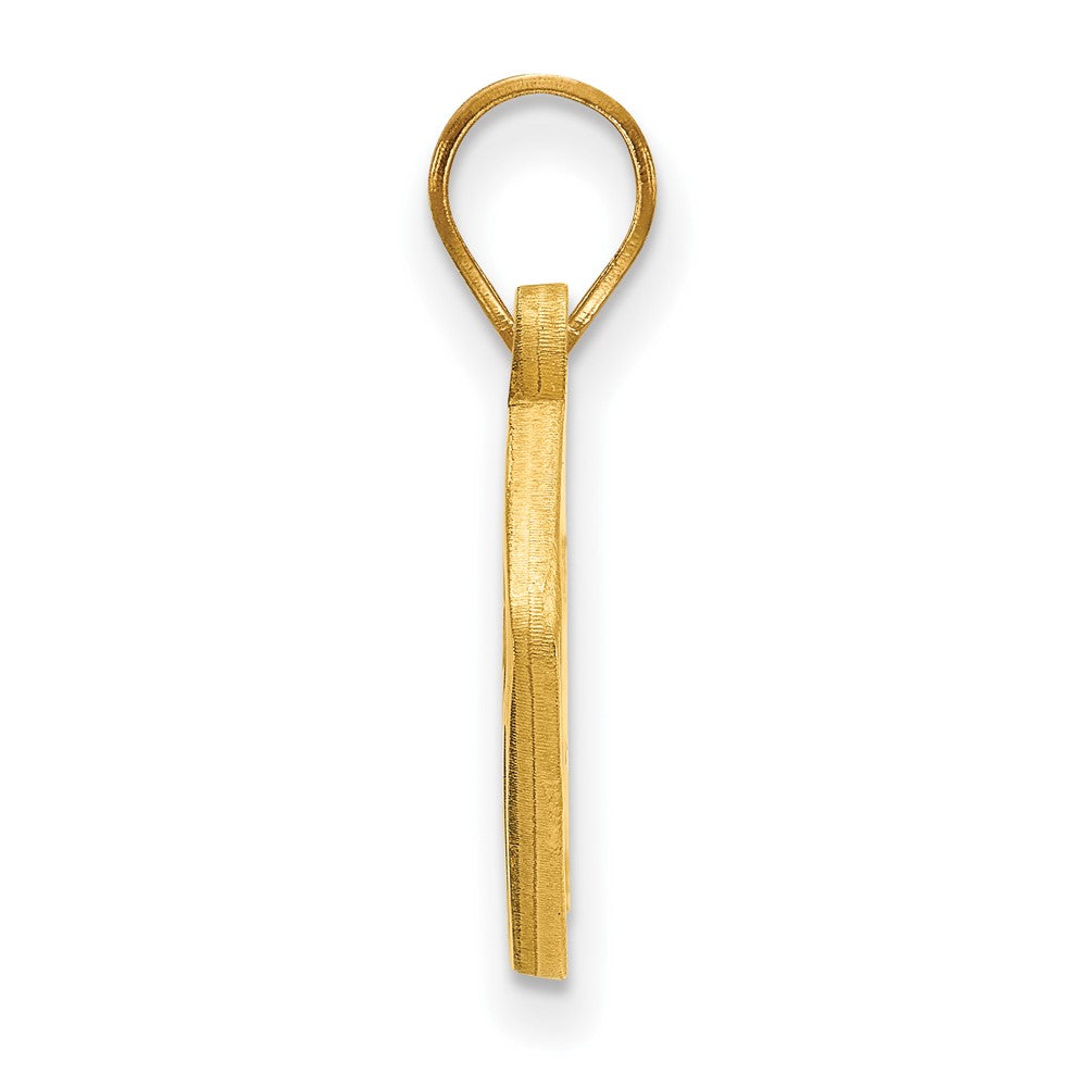 Gold Plated Sterling Silver Logoart West Virginia University W V Football Pendant