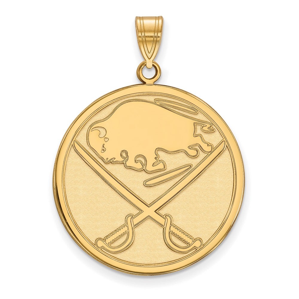 14K Yellow Gold Nhl Logoart Buffalo Sabres Extra Large Pendant