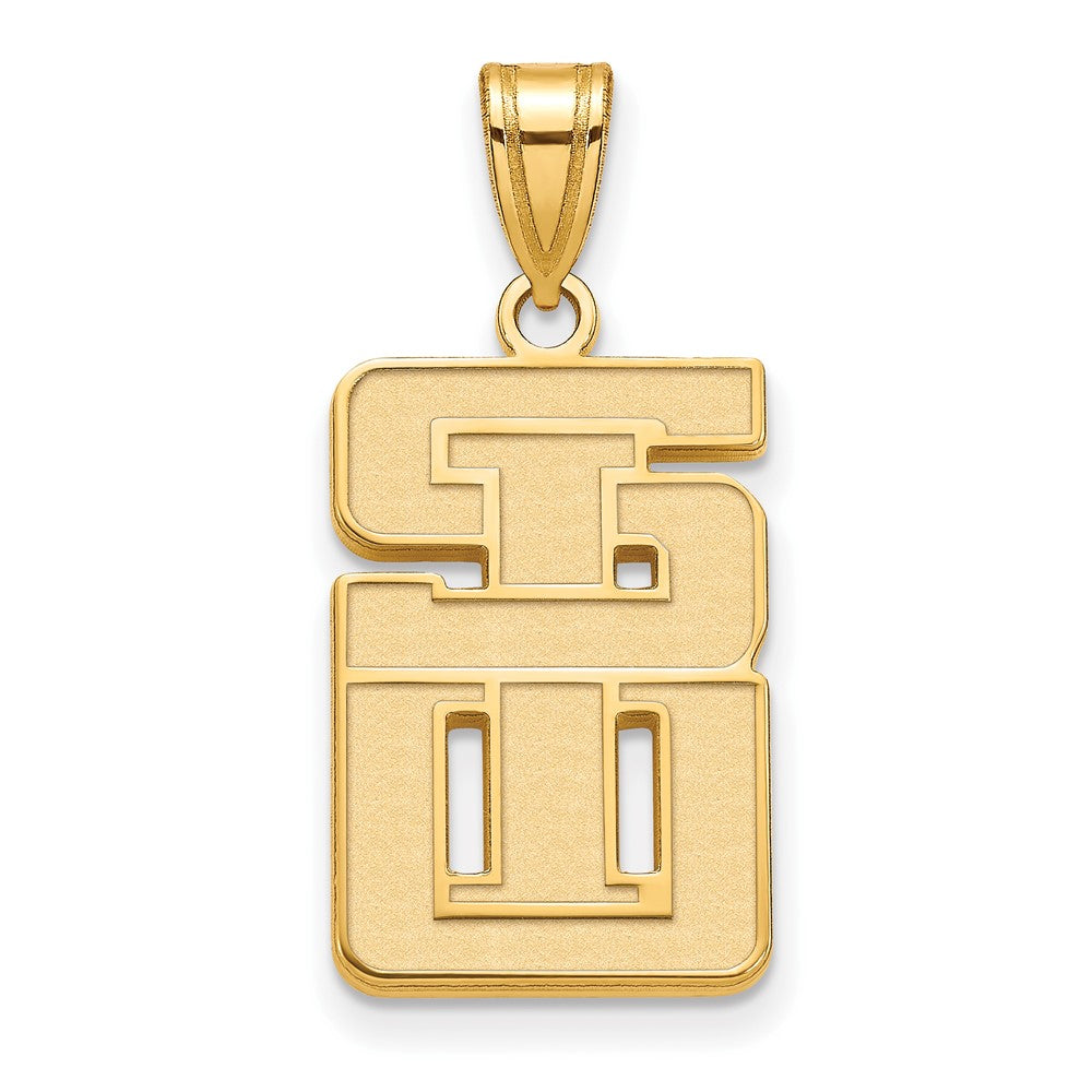 10K Yellow Gold 10Ky Logoart Southern Illinois University Large Pendant