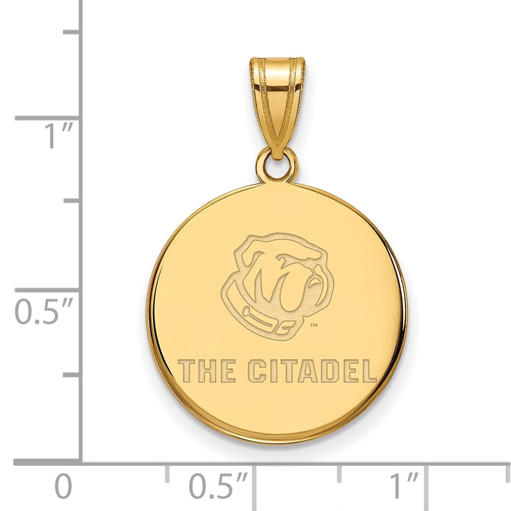 10K Yellow Gold 10Ky Logoart The Citadel Large Pendant