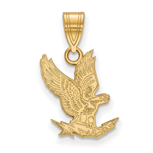 Gold Plated Sterling Silver Logoart United States Air Force Academy Falcon Medium Pendant