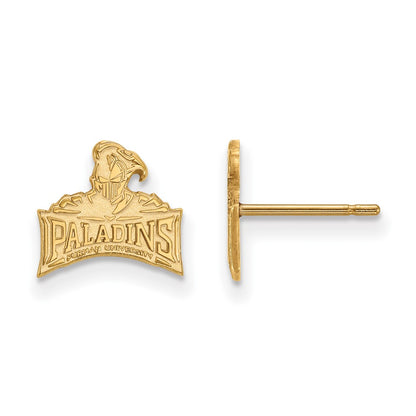 10K Yellow Gold Logoart Furman University Paladins Extra Small Post Earrings