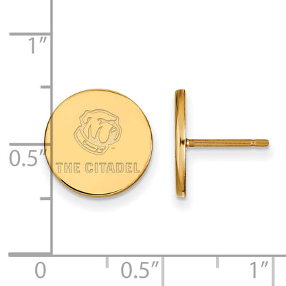 10K Yellow Gold 10Ky Logoart The Citadel Xs Post Earrings