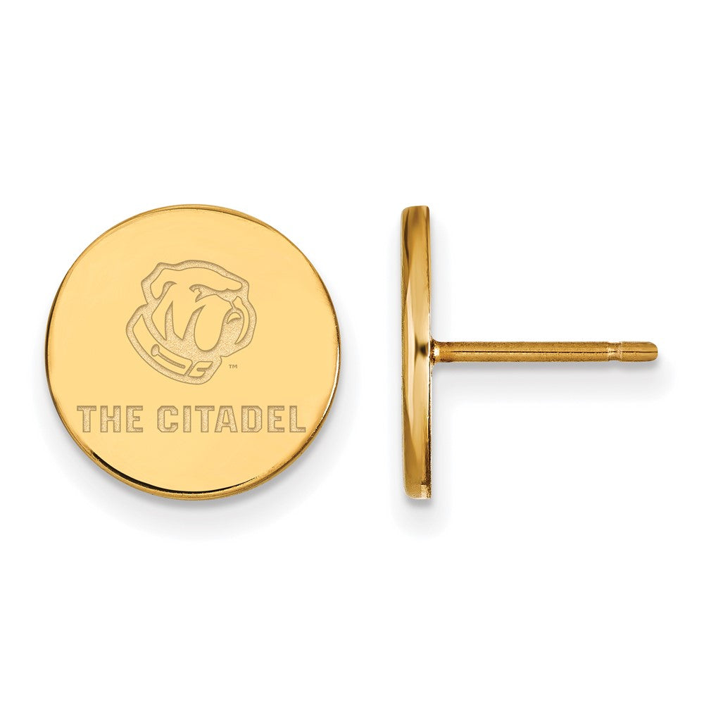 10K Yellow Gold 10Ky Logoart The Citadel Xs Post Earrings
