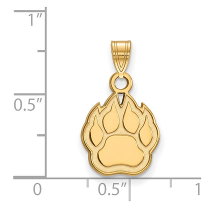 10K Yellow Gold Logoart Northern Illinois University Paw Small Pendant