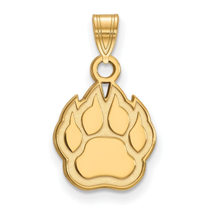 14K Yellow Gold Logoart Northern Illinois University Paw Small Pendant