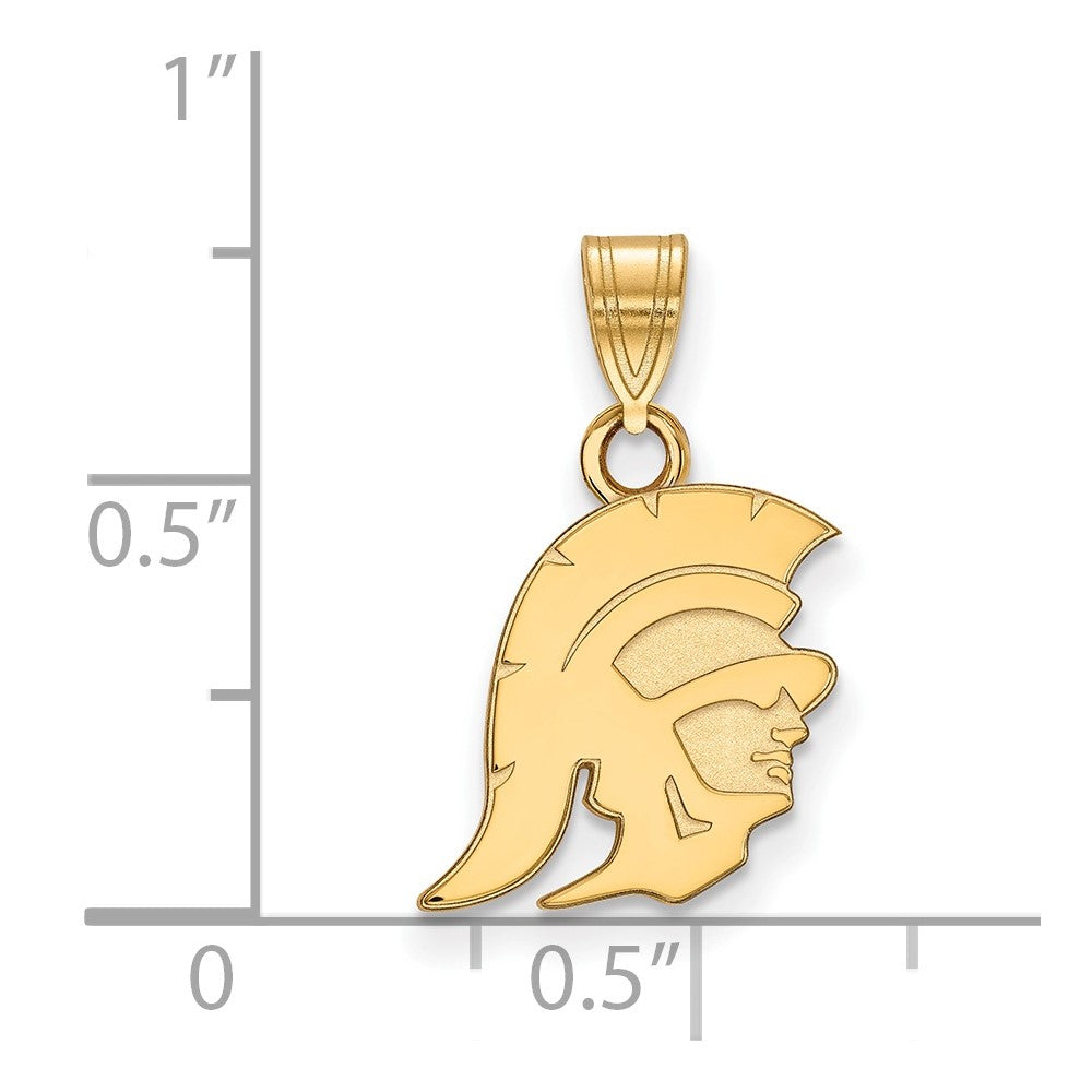 10K Yellow Gold University Of Southern California Trojan Small Pendant