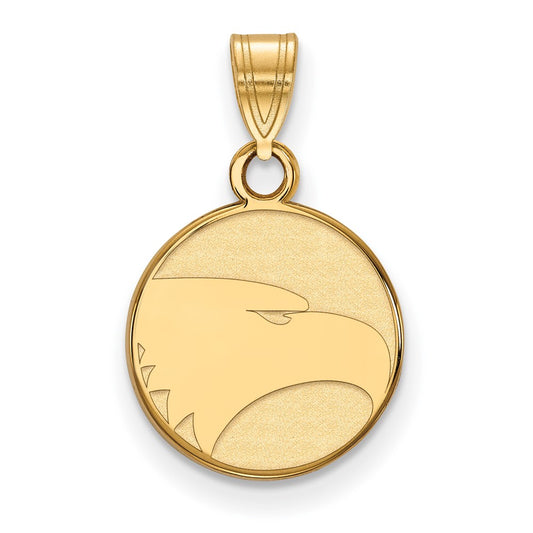 Gold Plated Sterling Silver Logoart Georgia Southern University Eagle Small Pendant