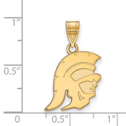 10K Yellow Gold University Of Southern California Trojan Medium Pendant