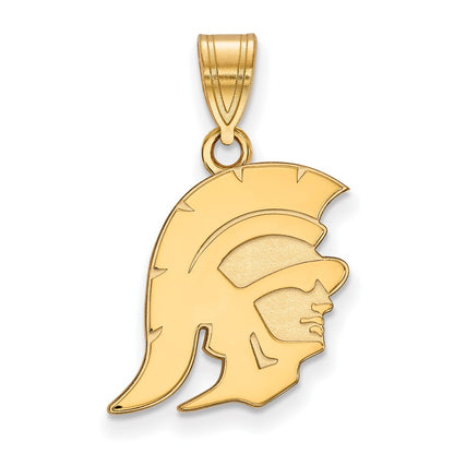 14K Yellow Gold University Of Southern California Trojan Medium Pendant