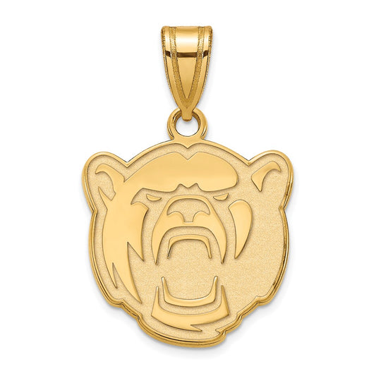 Gold Plated Sterling Silver Logoart Baylor University Medium Pendant