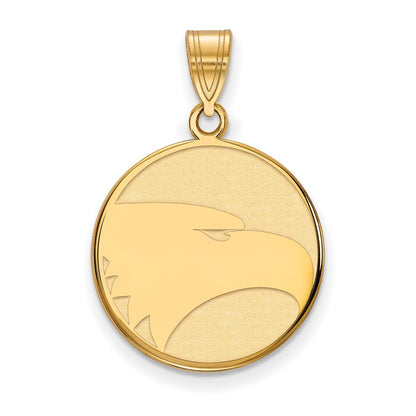 Gold Plated Sterling Silver Logoart Georgia Southern University Eagle Large Pendant