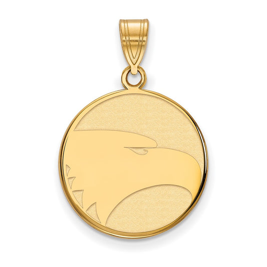 Gold Plated Sterling Silver Logoart Georgia Southern University Eagle Large Pendant