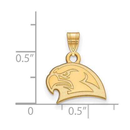 10K Yellow Gold Logoart Miami University Ohio Redhawk Small Pendant