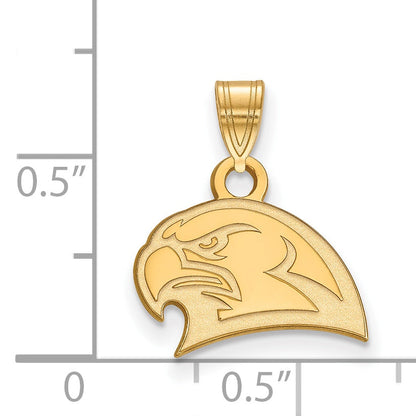 14K Yellow Gold Logoart Miami University Ohio Redhawk Small Pendant
