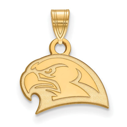 10K Yellow Gold Logoart Miami University Ohio Redhawk Small Pendant