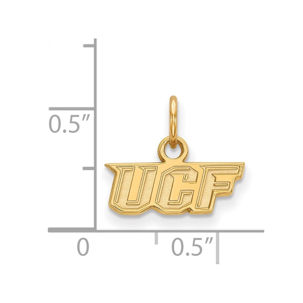 10K Yellow Gold Logoart University Of Central Florida U C F Extra Small Pendant