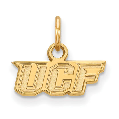 10K Yellow Gold Logoart University Of Central Florida U C F Extra Small Pendant