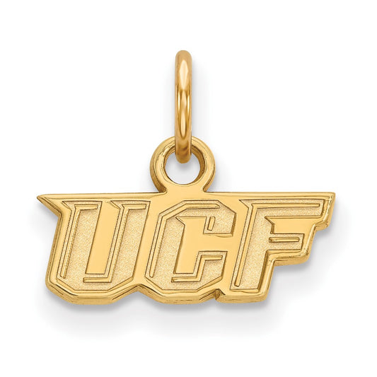 10K Yellow Gold Logoart University Of Central Florida U C F Extra Small Pendant