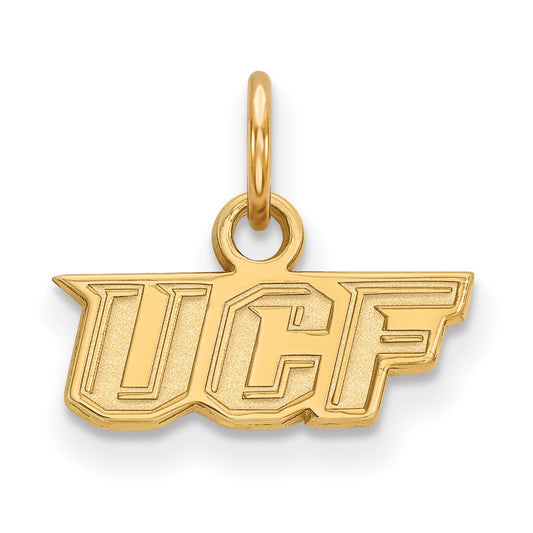 14K Yellow Gold Logoart University Of Central Florida U C F Extra Small Pendant