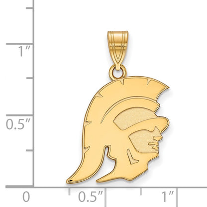 10K Yellow Gold University Of Southern California Trojan Large Pendant