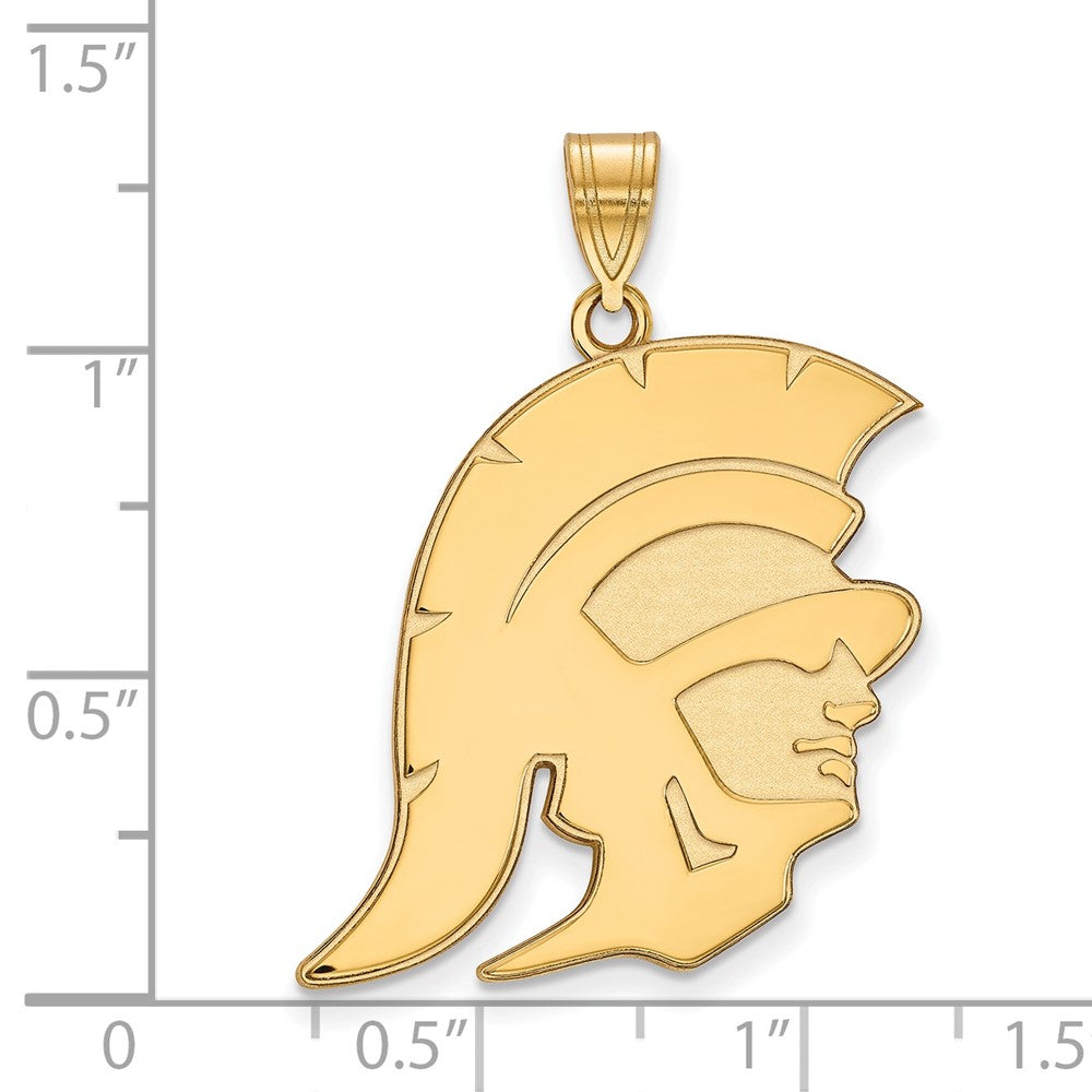 14K Yellow Gold University Of Southern California Trojan Extra Large Pendant