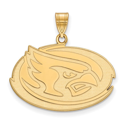 14K Yellow Gold Logoart Iowa State University Cardinal Large Pendant