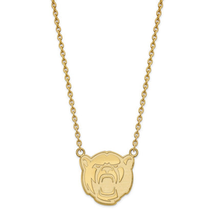 14K Yellow Gold Logoart Baylor University Large Pendant 18 Inch Necklace