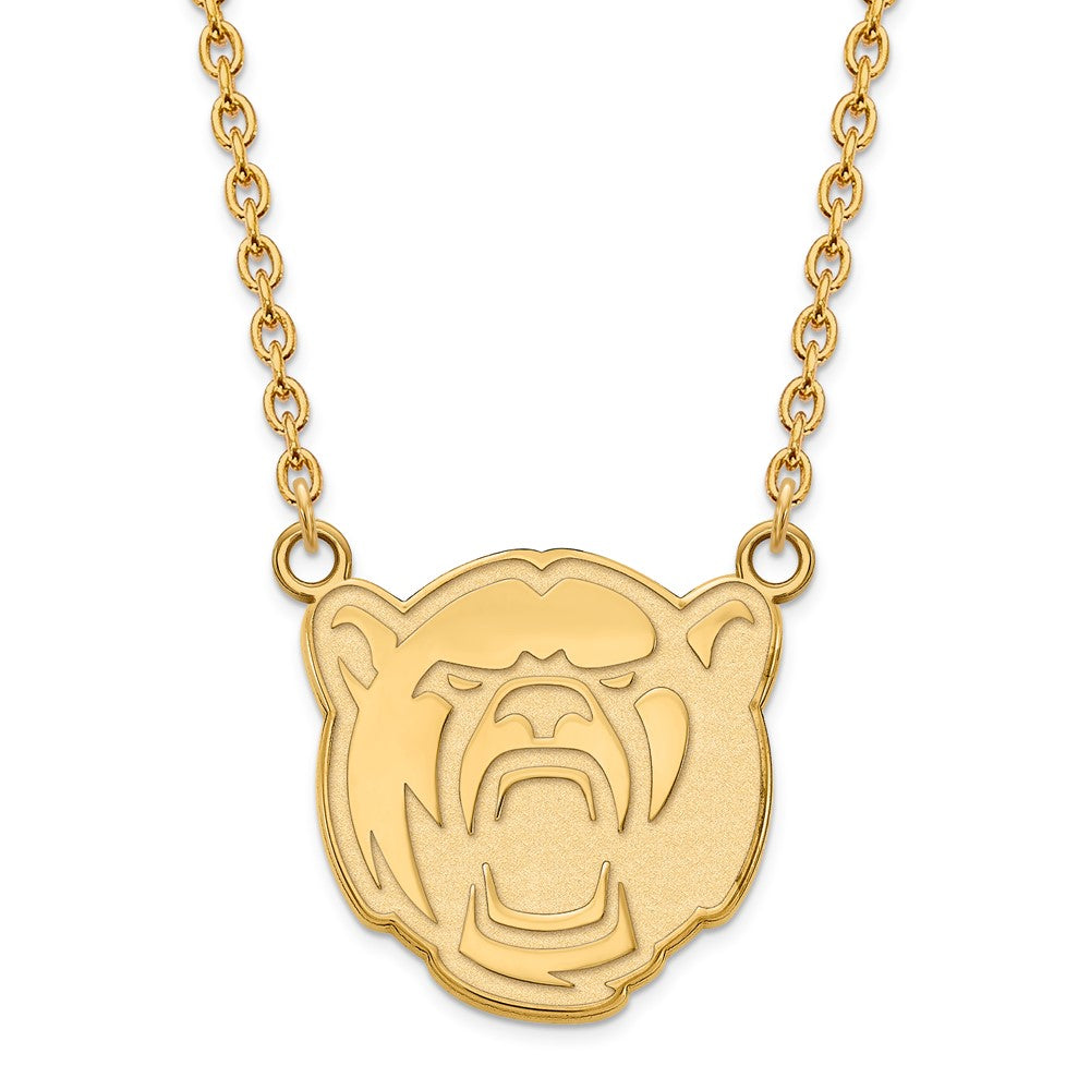 14K Yellow Gold Logoart Baylor University Large Pendant 18 Inch Necklace