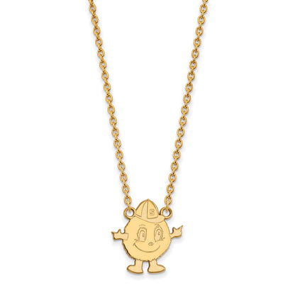 14K Yellow Gold Logoart Syracuse University Mascot Large Pendant 18 Inch Necklace