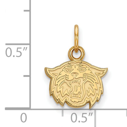 14K Yellow Gold Logoart Villanova University Wildcat Extra Small Pendant