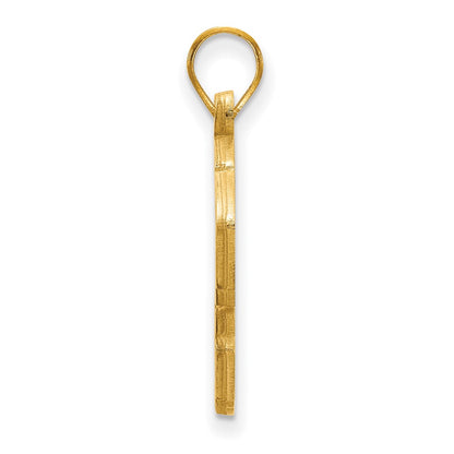 Gold Plated Sterling Silver Logoart Kansas State University Wildcat Large Enameled Pendant