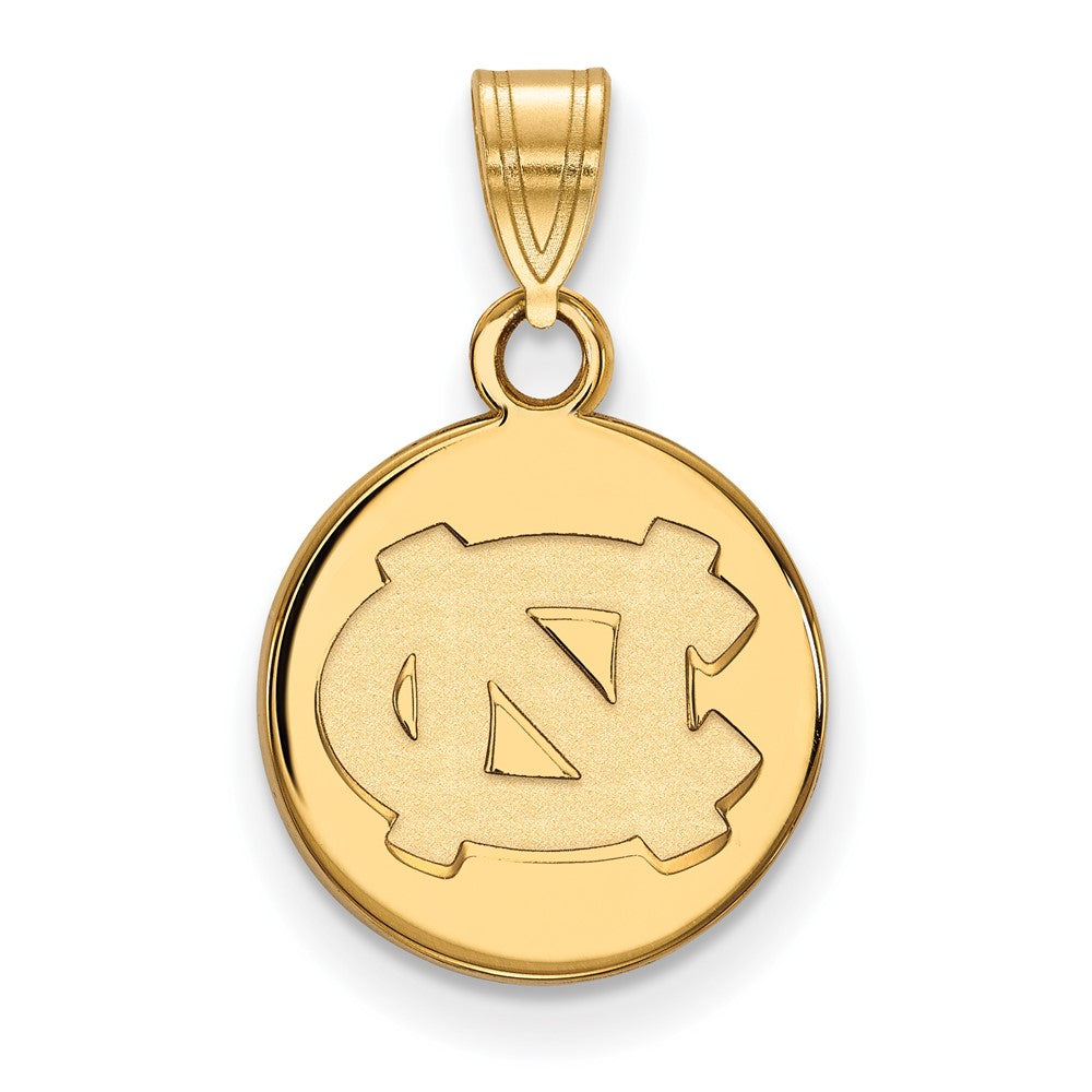 10K Yellow Gold Logoart University Of North Carolina N C Small Disc Pendant
