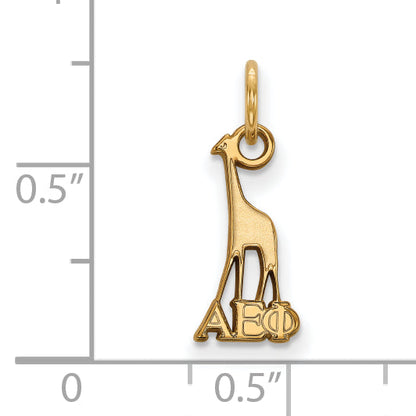 Gold Plated Sterling Silver Logoart Alpha Epsilon Phi Sorority Symbol Extra Small Pendant
