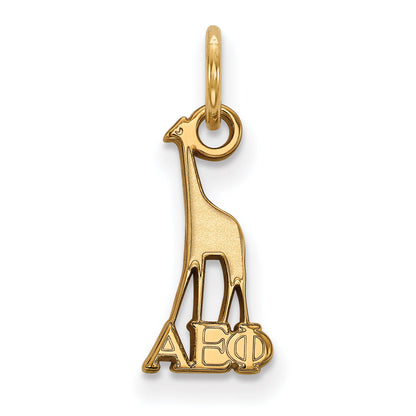 Gold Plated Sterling Silver Logoart Alpha Epsilon Phi Sorority Symbol Extra Small Pendant