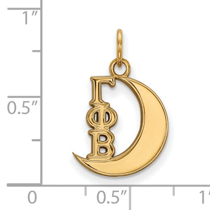 Gold Plated Sterling Silver Logoart Gamma Phi Beta Sorority Symbol Extra Small Pendant
