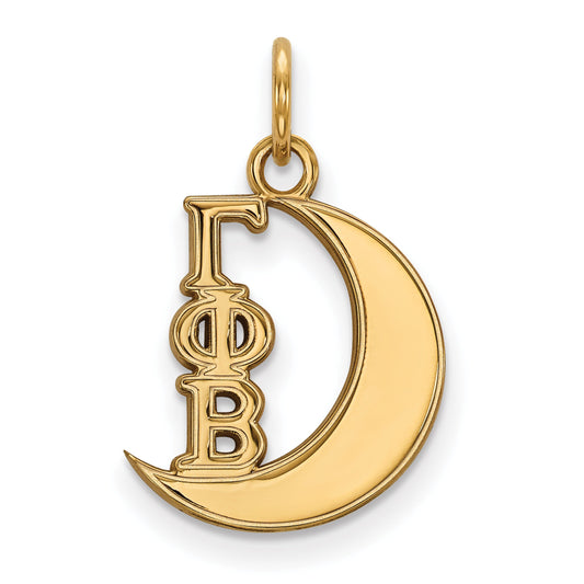 Gold Plated Sterling Silver Logoart Gamma Phi Beta Sorority Symbol Extra Small Pendant