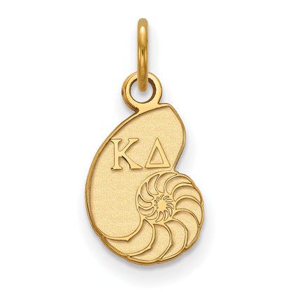 Gold Plated Sterling Silver Logoart Kappa Delta Sorority Symbol Extra Small Pendant